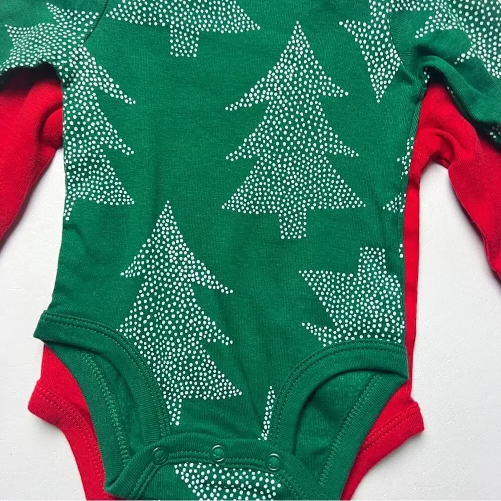 Carter's Baby Matching Holiday Christmas Onesie and Legging Set Sz 3M